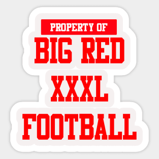 North Attleboro "Property of BIG RED" Tee T-Shirt Sticker